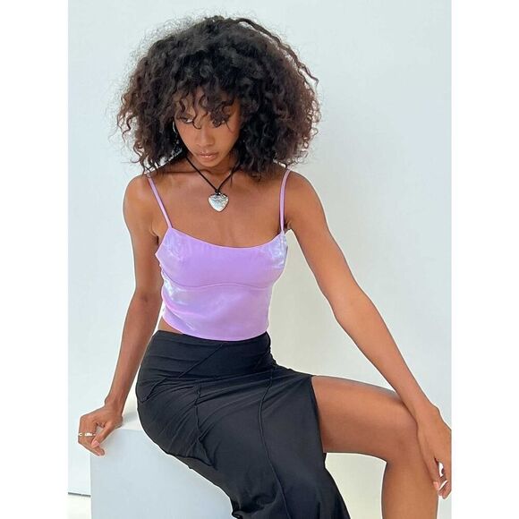 Princess polly Bellbrook top lilac US 2 NWT - Picture 3 of 10